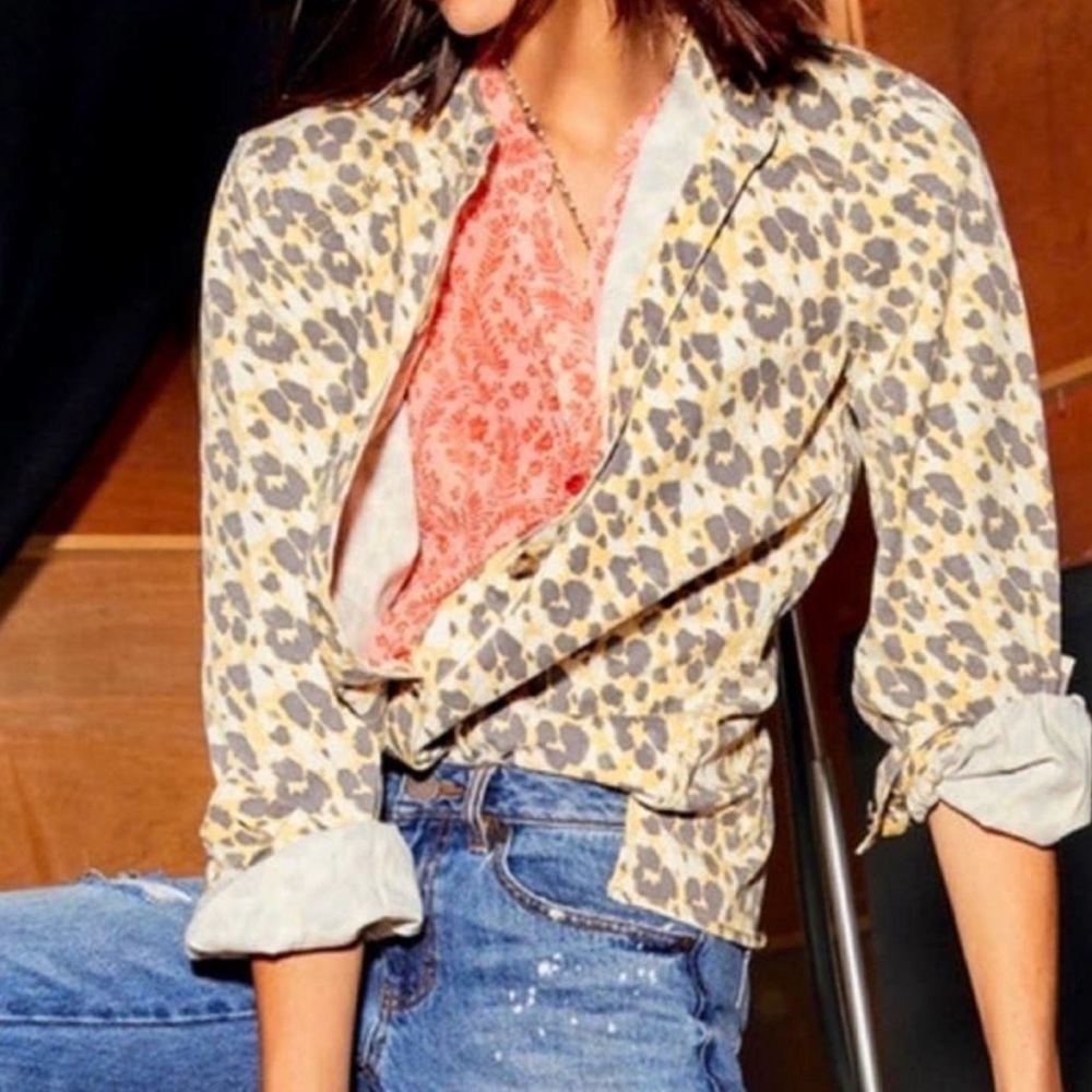 Cabi Providence Shirt Shacket Dreamer Print Size Medium Item 5854